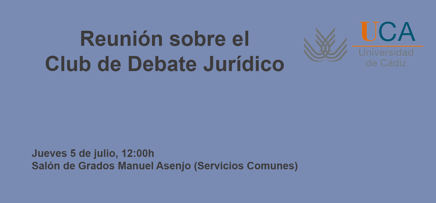 Reunión sobre el Club de Debate Jurídico en Salón de Grados Manuel Asenjo