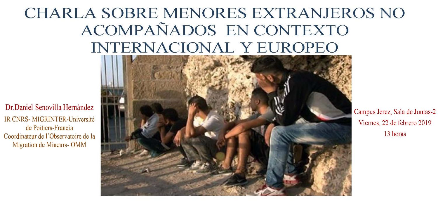 Charla sobre Menores Extranjeros no Acompañados en Contexto Internacional y Europeo