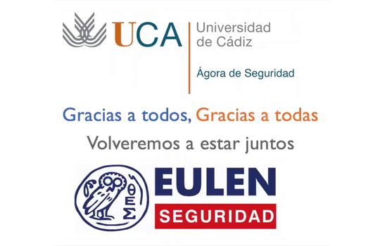Agradecimiento Ágora de Seguridad UCA-EULEN @agoraseguridad