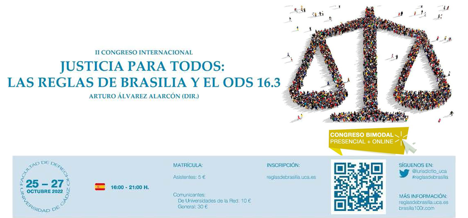 II Congreso Internacional “Justicia para todos: Las Reglas de Brasilia y el ODS 16.3”