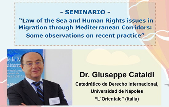 IMG Seminario “Law of the Sea and Human Rights issues in Migrations through Mediterranean Corridors: Some observati...