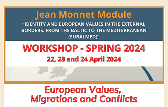 IMG Workshop “Identity and European Values in the External Borders. From the Baltic to the Mediterranean (EUBALMED)...