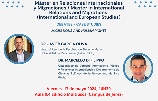 IMG Debate – Case Studies “Migrations and Human Rights” por los profs. Javier García Oliva (Reino Unido) y Marcello di Fi...