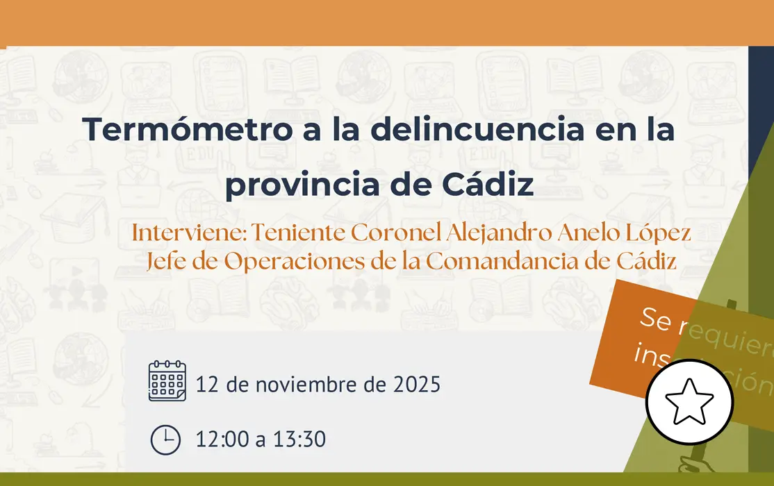 Termómetro a la delincuencia en la provincia de Cádiz