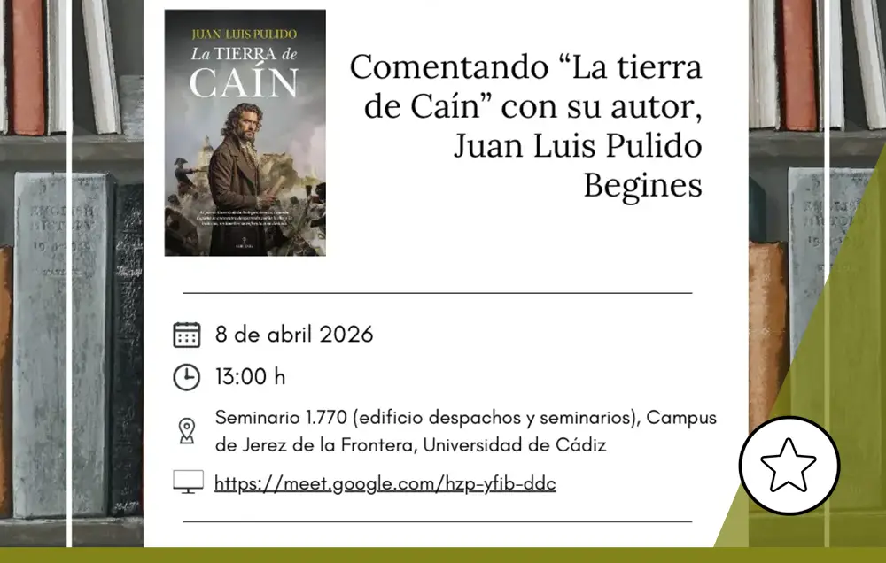 IMG Comentando “La tierra de Caín” con su autor, Juan Luis Pulido Begines.